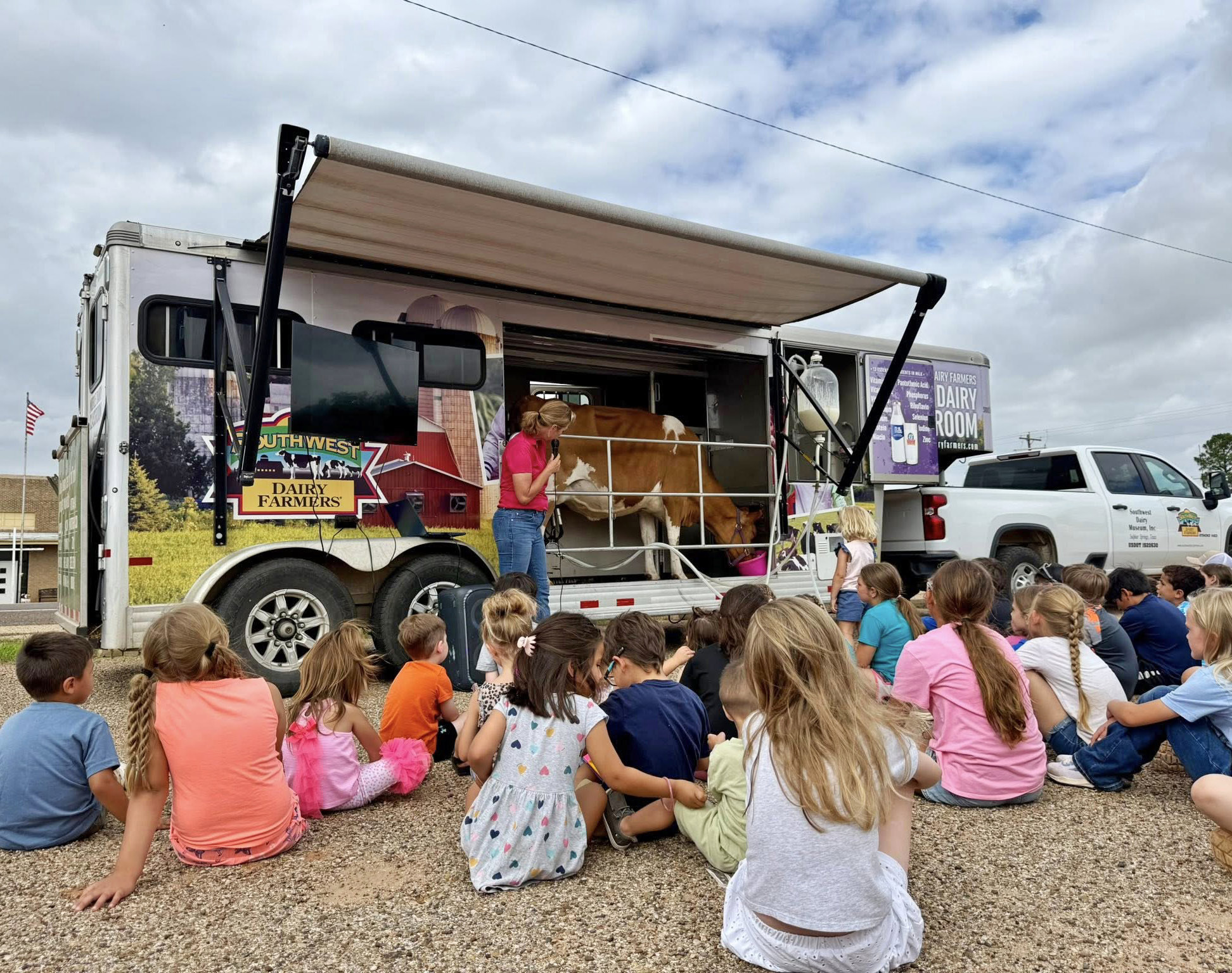A MOOOVING EVENT The Dickens County-Spur Library hosted this week’s summer reading program with help from the Southwest Dairy Farmers who brought an energetic, close-up experience with Callie the Amazing Dairy Cow to the library for youngsters to enjoy. Next Tuesday, June 16 at 10 a.m. bring your youngsters out to the Spur Library for“Touch a Truck.' | COURTESY PHOTO