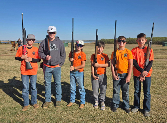 SHOOTING TRAP was the focus of one competition in District 3, with five junior members and one intermediate member from Dickens County participating. | LINDSEY HUMPHREYS PHOTO