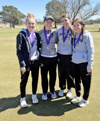 JAYTON GOLF The Jayton golf teams competed at the Wylie JV Invitational last week in Abilene. The conditions were rough, but the teams battled the wind and the cold. The Lady Jays took 2nd place and the Jaybirds 3rd. | COURTESY PHOTOS