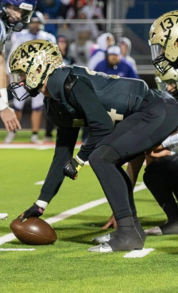 JAYTON ALL-STARS Jayton’s Daylee Chisum, Justin Collins and Jayce Rivera were selected to play in the Texas Six-Man Coaches Association All-Star games Saturday in Wichita. They all played for the West teams, and their teams won. | COURTESY PHOTOS
