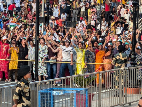 CROWDS filled streets, stadiums and ceremonies in India's cities.