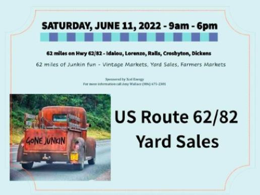 Truckin’ Along US Route 62/82 Yard Sales set for Sat., June 11
