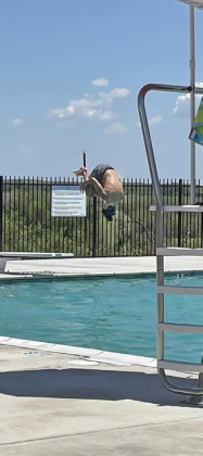 Spur pool staff reported on Facebook last week that the diving board is now installed and operational. The diving board was delayed after the wrong size was initially delivered in May. | COURTESY PHOTOS