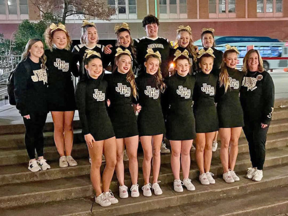 STATE HONORS The JGISD cheerleaders were selected the 4th best squad in the state of Texas at last week’s State Cheer Championships. | COURTESY PHOTO