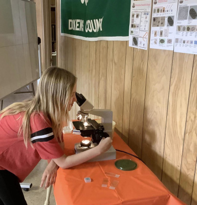 HANDS-ON LEARNING Dickens County 4-H members enjoyed the first of five Summer Day Camps last week with special guests Dr. Joyce Osgood, DVM, and Topher Dalton of Timber Creek Charolais. Members learned firsthand lessons on how to care for their animals. | COURTESY PHOTOS
