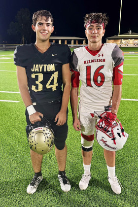 ‘Ciao’ and ‘Howdy’: Jayton, Hermleigh exchange students from same Italian city meet on gridiron