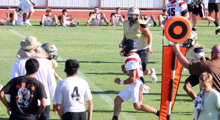 JAYBIRDS SCRIMMAGE The Jayton Jaybirds competed in a threeway scrimmage versus Sands and Motley County, at Sands. | COURTESY PHOTOS