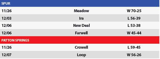 Boys' basketball scores