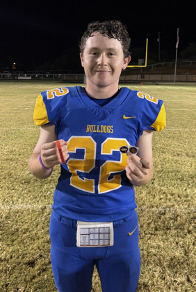 STICKER WINNER Congratulations to Spur’s Charlie Alderman for being chosen for the Texas 1A Fan and Sixmanfootball.com Helmet Sticker. He was chosen for: Great attitude and effort, leadership on the field, and excellent play. | TEXAS 1A FAN