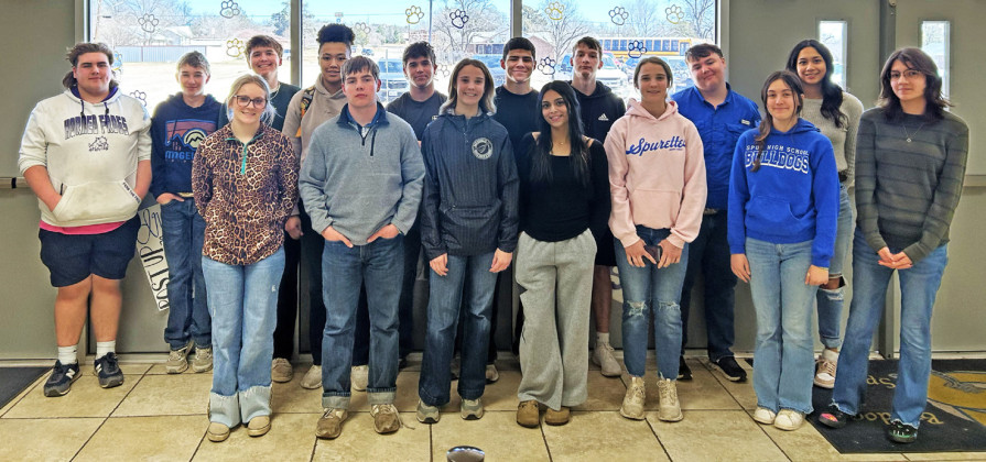 ONE ACT PLAY “The Diviners” will be Spur High School’s entry in the 2025 UIL One Act Play competition. Spur, Guthrie and Motley County will compete Mar. 5 in Spur, while Jayton performs Mar. 4 in Aspermont. | CAST PHOTO COURTESY SPUR ISD