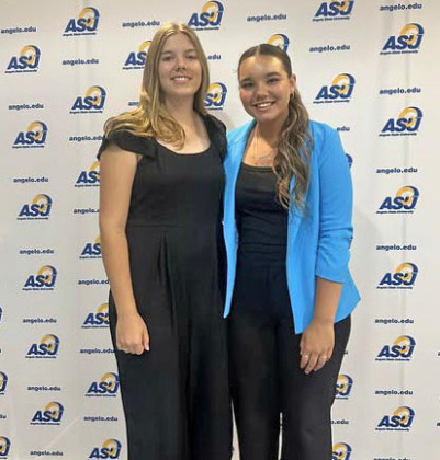 JAYTON JOURNALISM HONORS Melody McClane and Lainey Baldridge are headed to State UIL Academic competition after Melody placed 1st in Editorial and Lainey placed 1st News, 2nd in Feature, 2nd in Editorial. | COURTESY PHOTO
