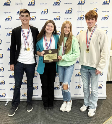 ACCOUNTING The Jayton accounting team won 1st place. Abigail Mosley placed 1st, Zech Mosley placed 2nd, Jace Chisum 3rd and Tucker Scott 6th. | COURTESY PHOTO