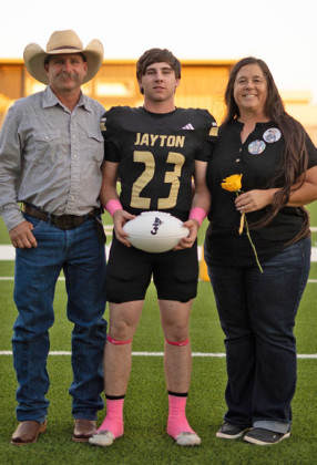CUTTER LEE VARSITY SENIORS In last week’s Texas Spur coverage of the Jayton Jaybirds football senior night game, we inadvertently omitted photos of three Class of 2026 graduating members of the team, below. We apologize for the oversight. | COURTESY PHOTO