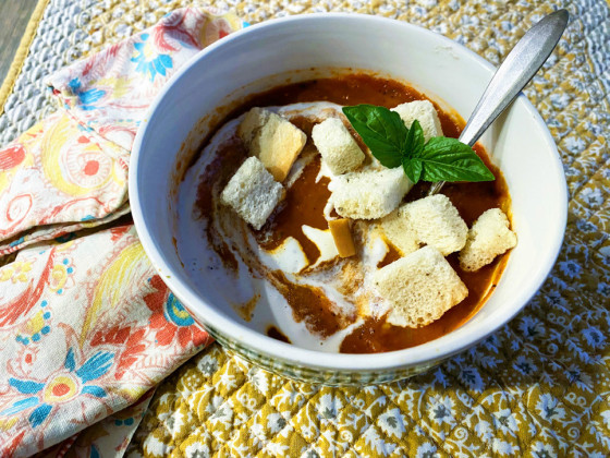 MEMORIES OF CHILDHOOD Tomato soup—with or without the accompaniment of saltines or a grilled cheese sandwich—is a fall favorite for many. | ANGELINA LaRUE PHOTO