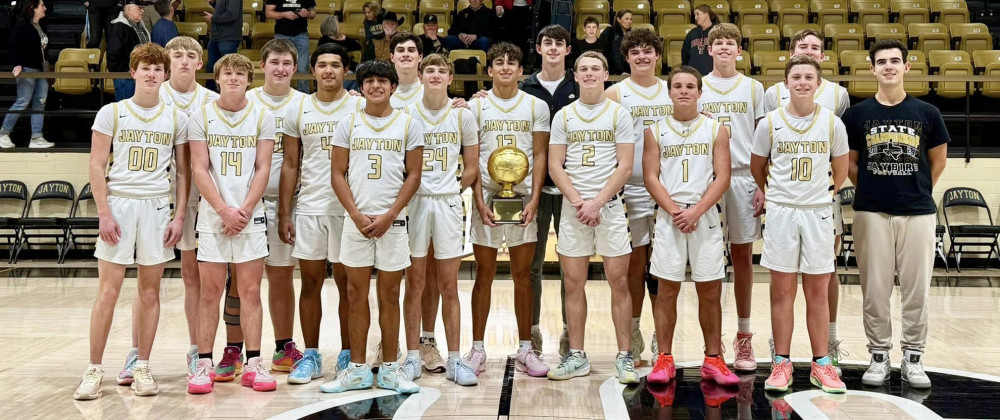 The Jayton Jaybirds boys varsity basketball team areDistrict Champs. They finished their district play last night against Aspermont with a score of 96-31. | COURTESY PHOTO
