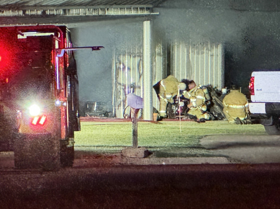 Barn fire in Spur