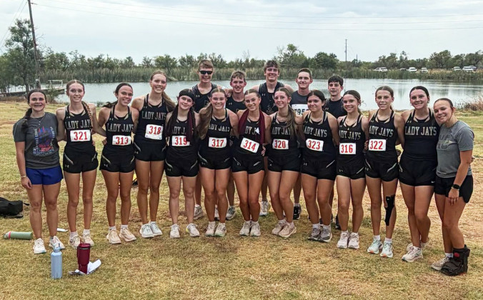 JAYTON XC The Jayton High School cross country teams competed in their first meet of the season last week in Haskell. The high school boys and girls both finished 4th as a team. Individual high school medalists were Ben Baldridge, 3rd place, and Easton Bleiker, 15thPlace. | COURTESYPHOTO