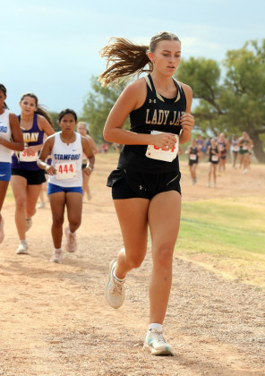 JAYTON XC The Jayton High School cross country teams competed in their first meet of the season last week in Haskell. The high school boys and girls both finished 4th as a team. Individual high school medalists were Ben Baldridge, 3rd place, and Easton Bleiker, 15thPlace. | COURTESYPHOTO