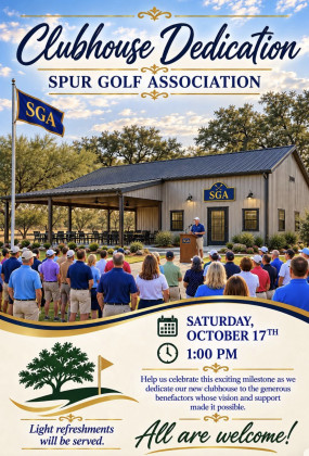 Spur Golf Association Clubhouse to hold rescheduled dedication Oct. 17