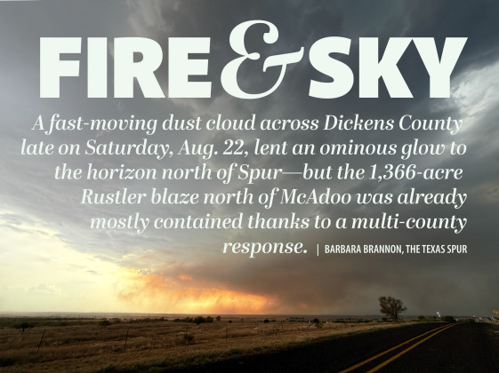 Aug. 23 Rustler Fire contained on rural Dickens, Motley acreage