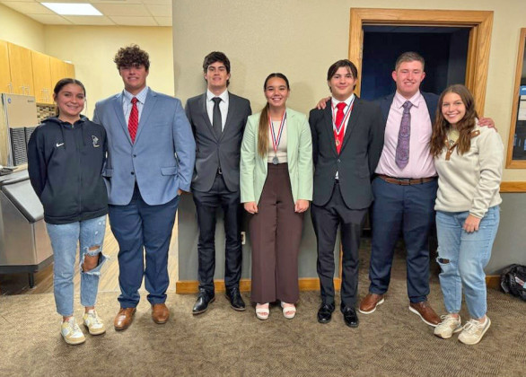 REGIONAL CONGRESS Congratulations go to the Jayton-Girard ISD students who competed at Regional Congress last week. Melody McClane (2nd place) qualified for State and Jesse Yanez (5th Place) is an alternate for State. | COURTESY PHOTOS