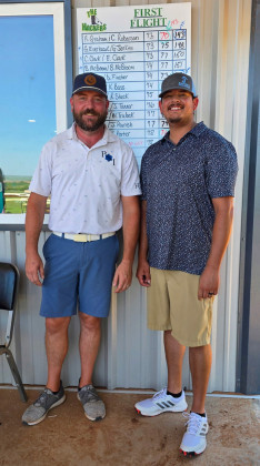FIRST FLIGHT WINNERS were Arthur Graham and Steve Diaz.