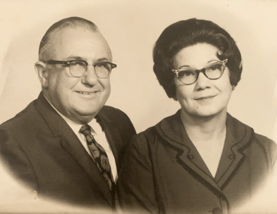 Mr. and Mrs. Raul English raised their children in a living household in Spur; he managed the Clover Farms dairy store. | COURTESY PHOTO