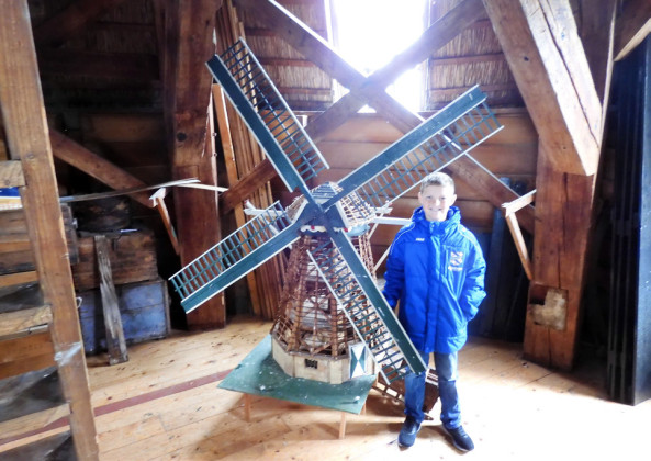 Paffords visit windmills — and a former exchange student