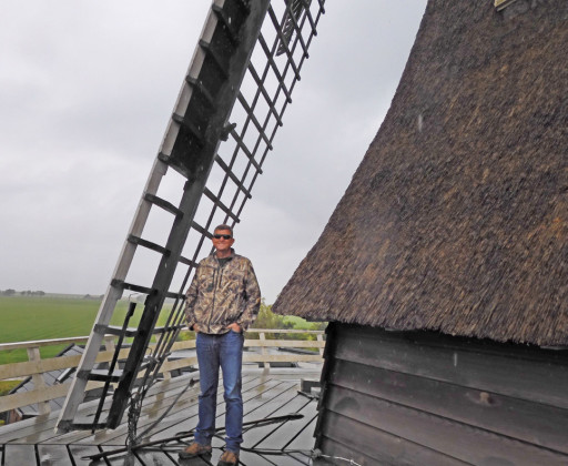AT WINDMILL IN NETHERLANDS