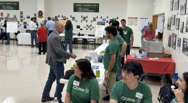 COMMUNITY OUTREACH Representatives from the Crusoe data center were on hand last week to meet the Kent County community at the library and community center in Jayton. | TEXAS SPUR