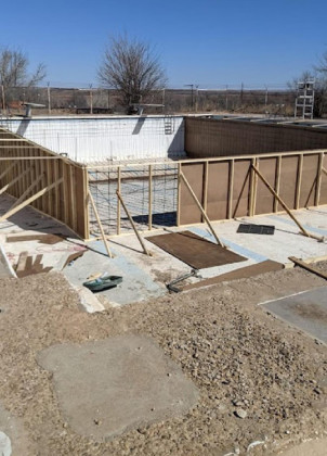 Swimming pool progress in Spur