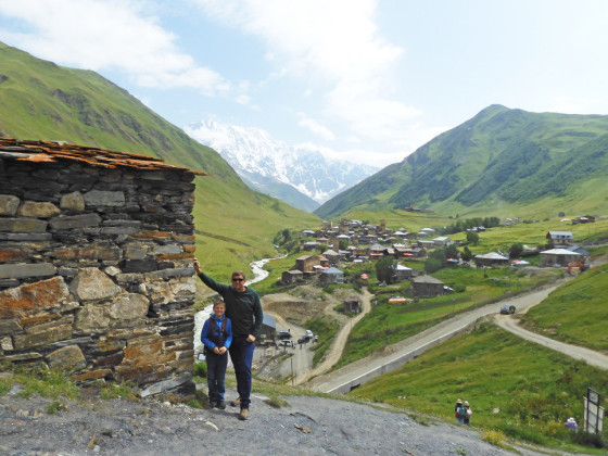 TOWERING ABOVE THE COUNTRYSIDE in Svaneti, in the alpine region of Georgia, are manmade towers dating to medieval times and towering mountains dating millenia farther back. MORE PHOTOS, PAGE 8 | DAVID PAFFORD PHOTOS