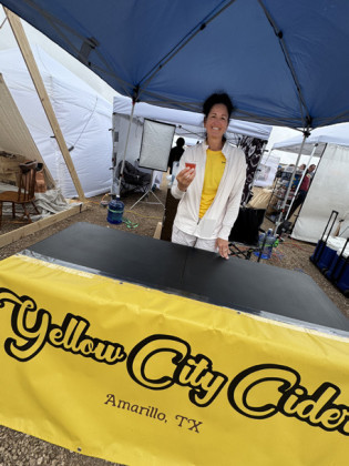 YELLOW CITY CIDER was one of several adult beverages available for sampling and purchase at the first Helium Heights Route 66 Centennial Market June 6. | TEXAS SPUR