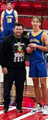 ALL-TOURNAMENT At last week's basketball series in Hermeligh, Spur’s Matthijs DeBoer (far right) was awarded All-Tournament honors. | COURTESY PHOTO