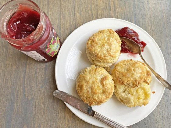 Cream cheese biscuits the perfect bite with butter and/or jam