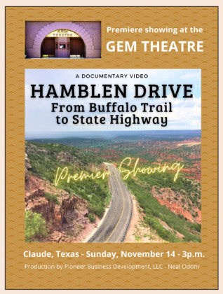 Documentary on Hamblen Drive (TX 207) to debut Nov. 14 in Claude