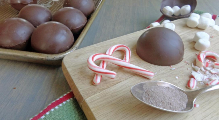 Cocoa bombs lend chocolatey richness to traditional cup