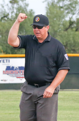 STEPHEN REYNOLDS of Jayton has honed his baseball-officiating skills over more than two decades. | COURTESY PHOTO
