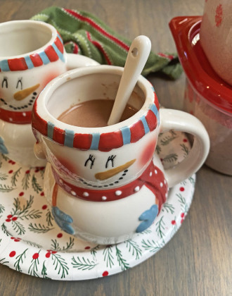 DRESSED-UP HOT CHOCOLATE makes a great holiday gift, divided into individual jars. Decorate the jars and give to friends, neighbors and co-workers. | ANGELINA LaRUE PHOTO