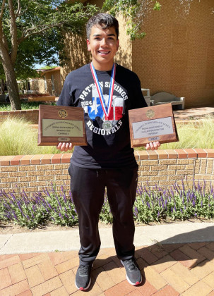 Patton Springs’Jet Ramirez will be competing in the State UIL Academics Meet Wednesday, May 15, in Austin in mathematics. | COURTESY PHOTO