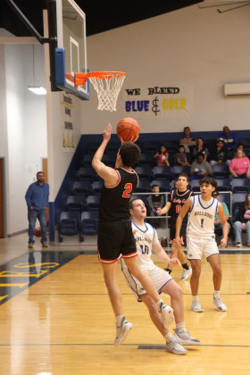 PLAYOFFBOUND The Spur Bulldogs varsity boys basketball team has qualified for the playoffs as the fourth seed; on Friday night they took a tough 53-44 loss to the Motley County Matadors, who finished second in District 8. | COURTESY PHOTOS