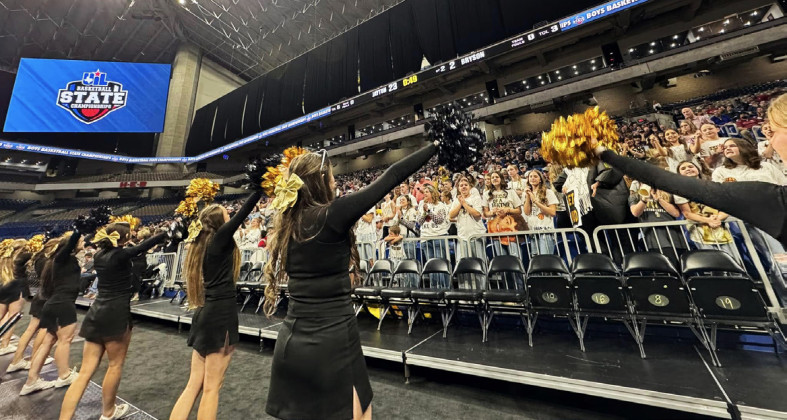 TRIPLE STATE MVP Junior Colt Gentry earned his third UIL State MVP honor (1 football MVP, 2 basketball MVPs) in the big game at the Alamodome March 6. | UIL PHOTO