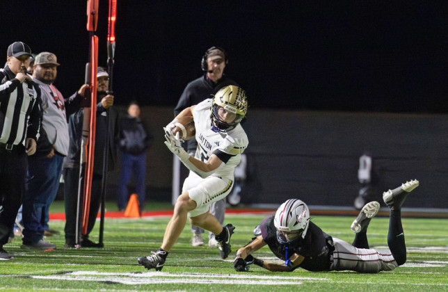 100th TOUCHDOWN Jayton Jaybird Bode Ham scored his 100th high school touchdown against the Klondike Cougars Dec. 5 in the state semifinal game. | COURTESY PHOTO