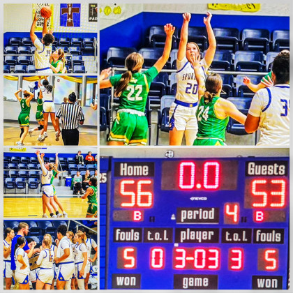 SPURETTES WIN In the Queen of the Court girls basketball tournament last week in Spur, the Spurettes won in overtime over New Deal 56-53. | DANA CONRAD PHOTOS