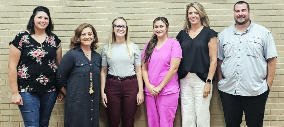 NEW JAYTON TEACHERS Christine Foil, Amber Lemoine, Lauren Huff, Kayla Ragsdale, Melissa Humphries and John Stanaland. | COURTESY PHOTO