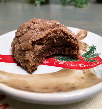 Chocolate-Almond Crinkle Cookies