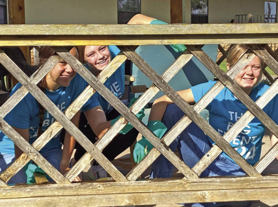 THE BIG EVENT Last Wednesday, Jayton-Girard ISD students and staff fanned out across Kent County and helped beautify and enhance their towns with a variety of community service projects in the 10th Annual Big Event. | COURTESY PHOTOS