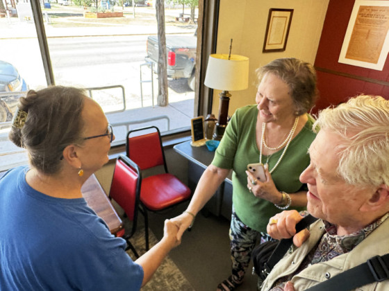 TUMBLEWEED ROLLS into West Texas last week to gather stories from four interview subjects: Barbara Brannon, Vicki Glass Diggs, DeannRobertsand(notpictured)EricSwenson. | THETEXASSPUR