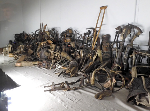 A sobering visit to Auschwitz for father and son