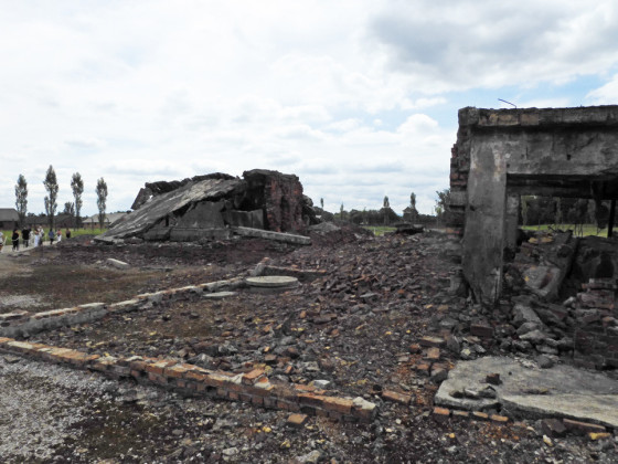 A sobering visit to Auschwitz for father and son
